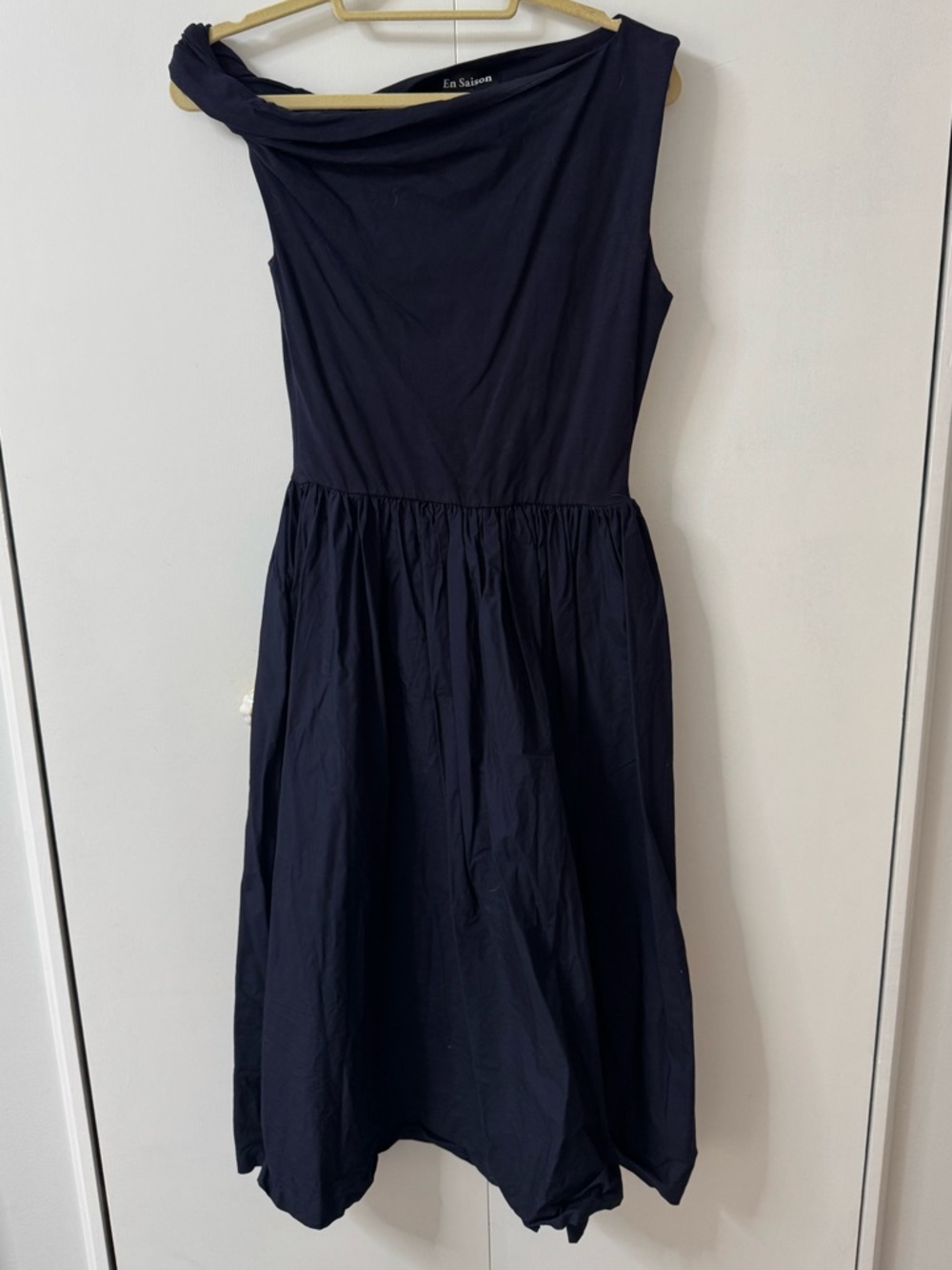 En Saison Navy Midi Dress